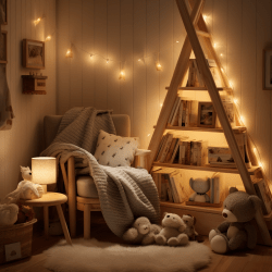 A cozy reading corner