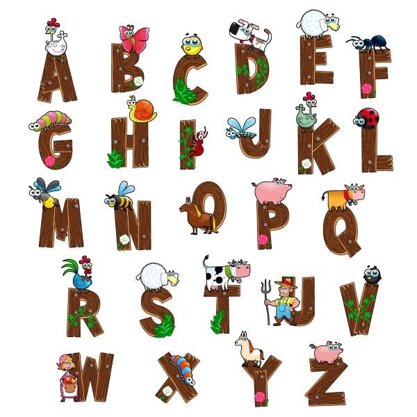 Animated, colorful alphabet letters being displayed in an engaging and playful manner, ideal for fostering in helping your child with letter recognition.