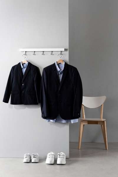 An assortment of father and son cloths