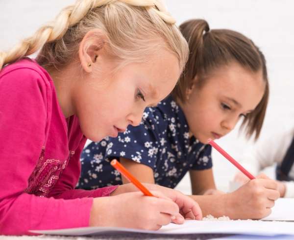 Children listing down their favorite snack.