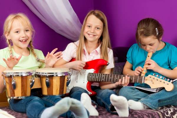 Children creating music and recognizing patterns in rhythms as a way of learning basic algebra concepts