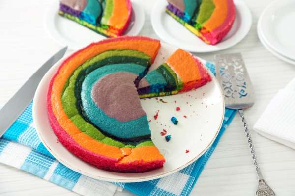 Playdough pies with slices.