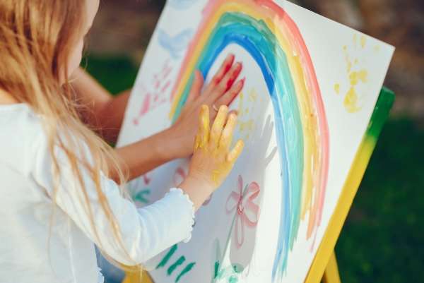 limitless creativity learning how to finger paint using washable paint 