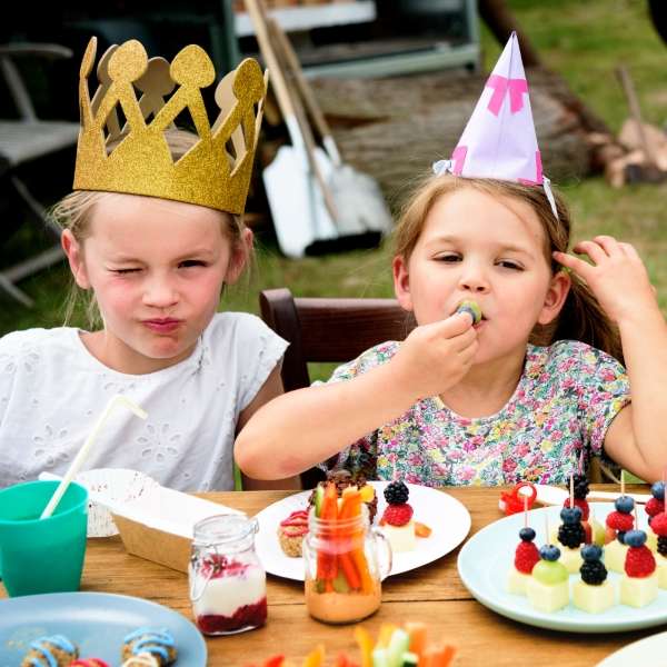 A child wearing a crown